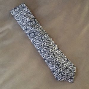 Men’s HERMÈS Blue/White Silk Tie - NWT!